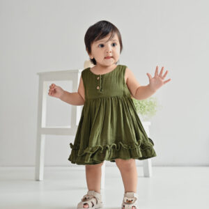 Iris- Green Giggles Frock